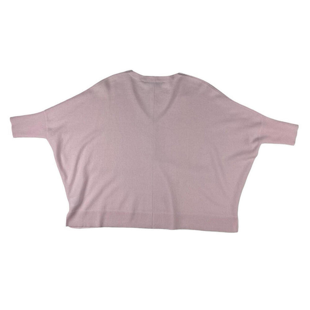 Black Goat Cashmere Poncho Sweater Pink Size S - Picture 2 of 4